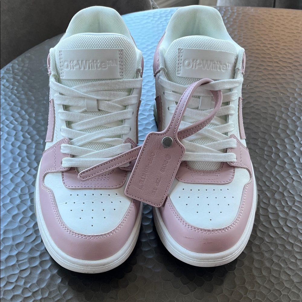 Off-White Pink and White Sneakers